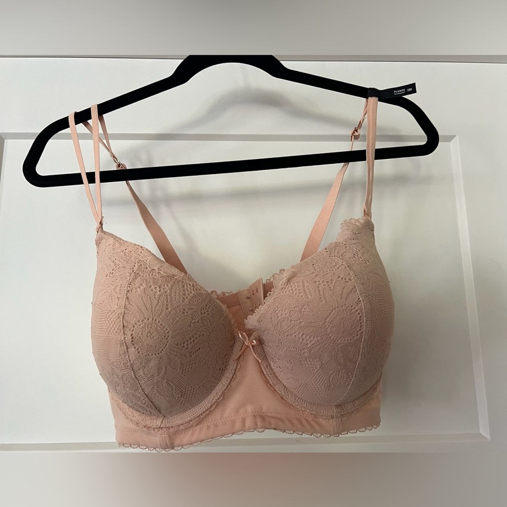 aerie Lace Push-Up Bra in Light Blush